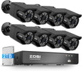 4K 8CH PoE Security Camera System - Expandable 16CH with 2TB