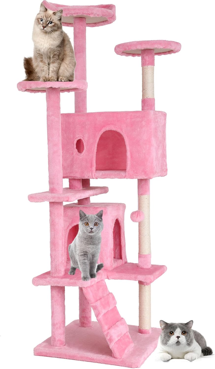 70 Cat Tree Tower for Indoor Cats with Multi-Level Activity Center