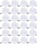 Blank Baseball Caps 24 Pack - Adjustable Plain Camouflage Hats