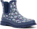 Women's Waterproof Chelsea Ankle Rain Boot with Elastic Gore