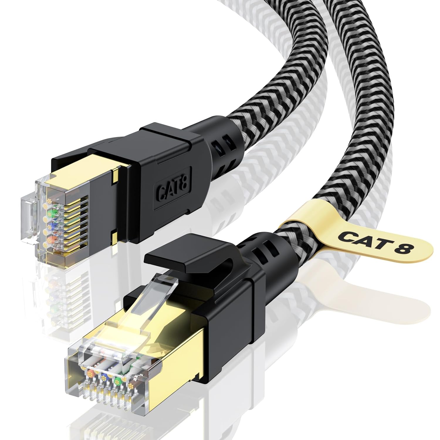 High-Speed Cat 8 Ethernet Cable 50FT for Gaming and Streaming