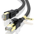 Cat 8 Ethernet Cable 100FT - High-Speed Braided 40Gbps Cable