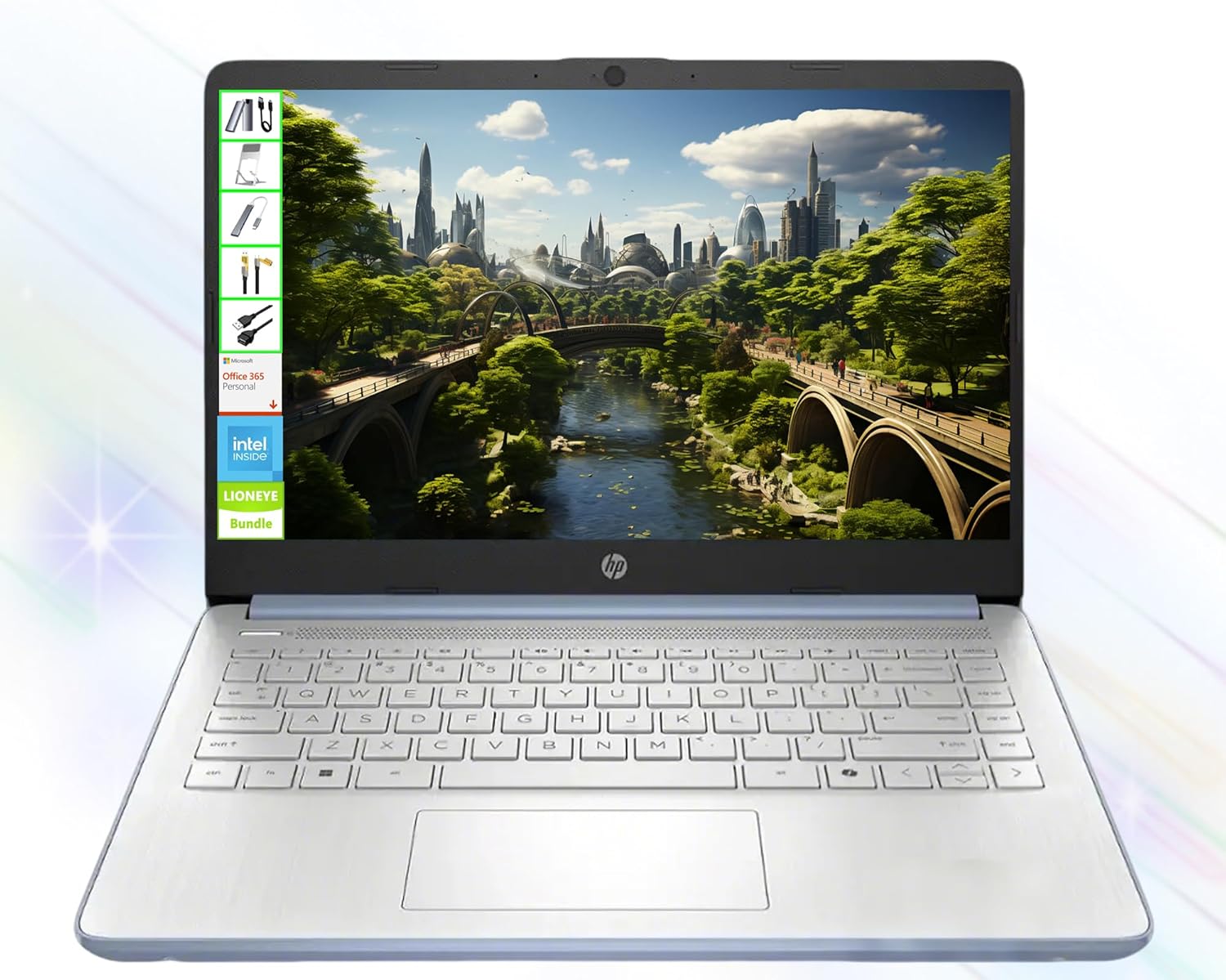 HP Laptop with 14 inch HD Display and 1TB Cloud Storage Bundle