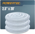 2-1/2 in x 20 ft Dust Collection Hose - Flexible Clear PVC