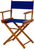 Casual Home 18ft Director's Chair Honey Oak Frame with Royal Blue