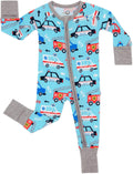 Bamboo Baby Pajamas for Preemie & Newborn - 2-Way Zipper PJs