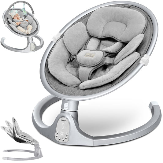 Portable Bluetooth Baby Swing - 5 Motion Sways