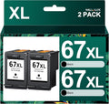 HALLOLUX 67XL Black Ink Cartridge Replacement for HP Printers