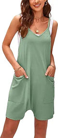 Omoone Overall Shorts for Women Summer Short Overalls Rompers