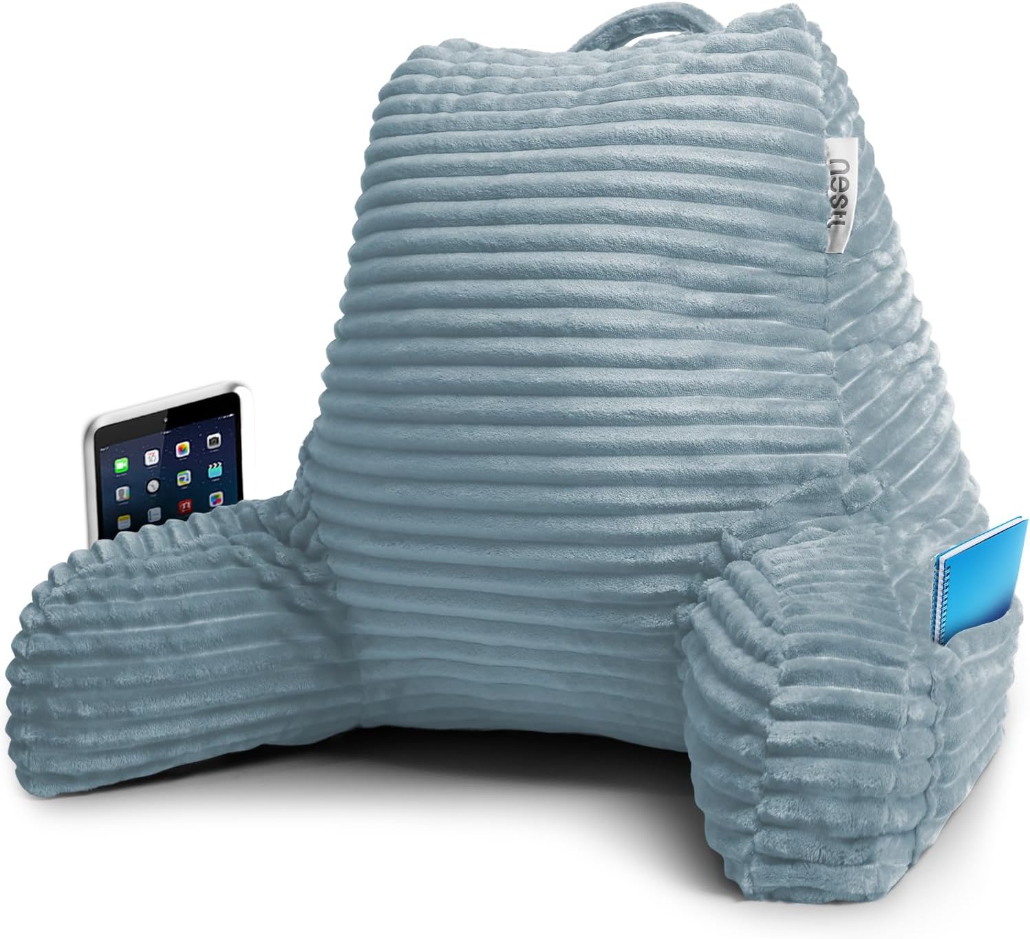 Nestl Reading Pillow with Shredded Memory Foam for Comfort