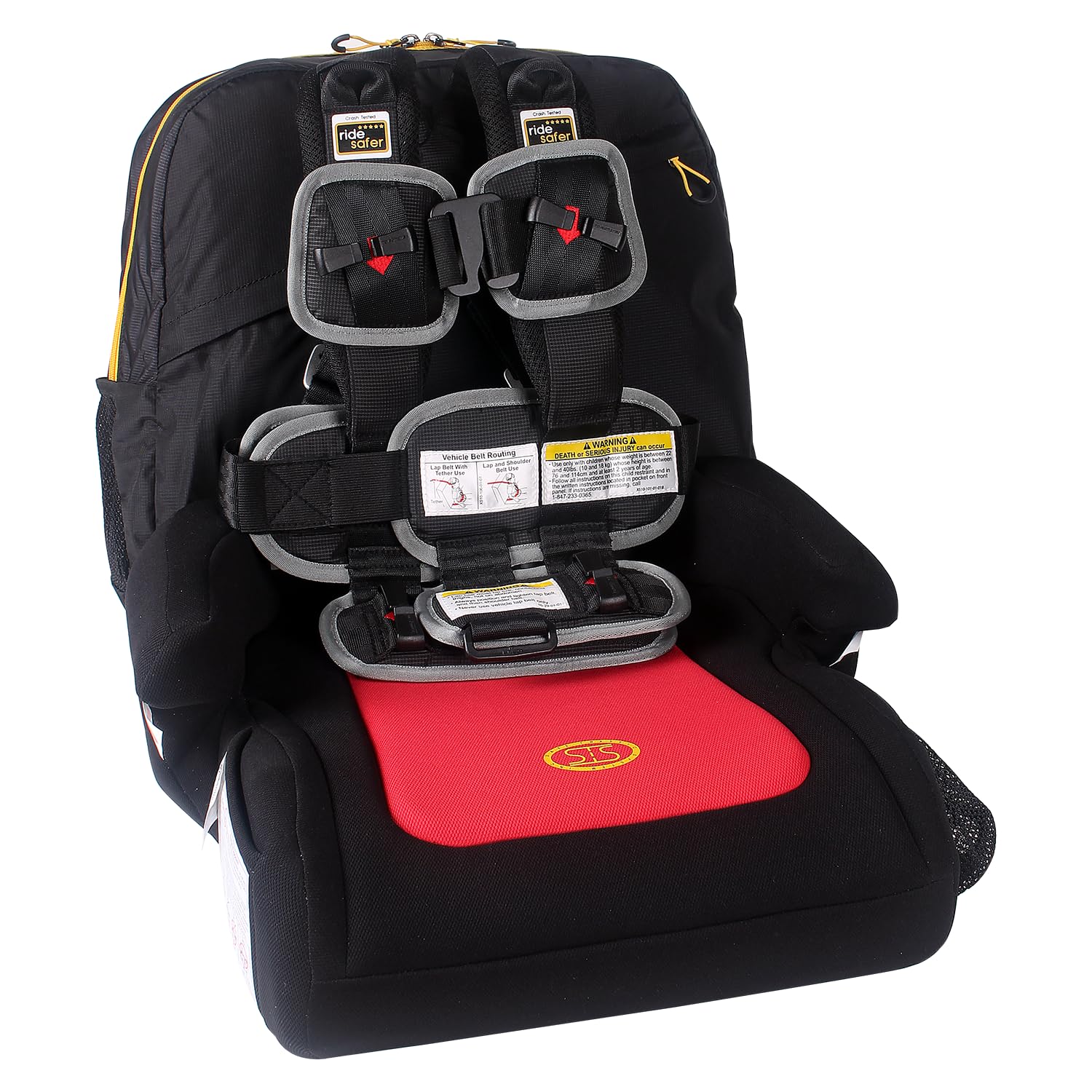 RideSafer Combo: Portable Travel Vest & Booster Seat