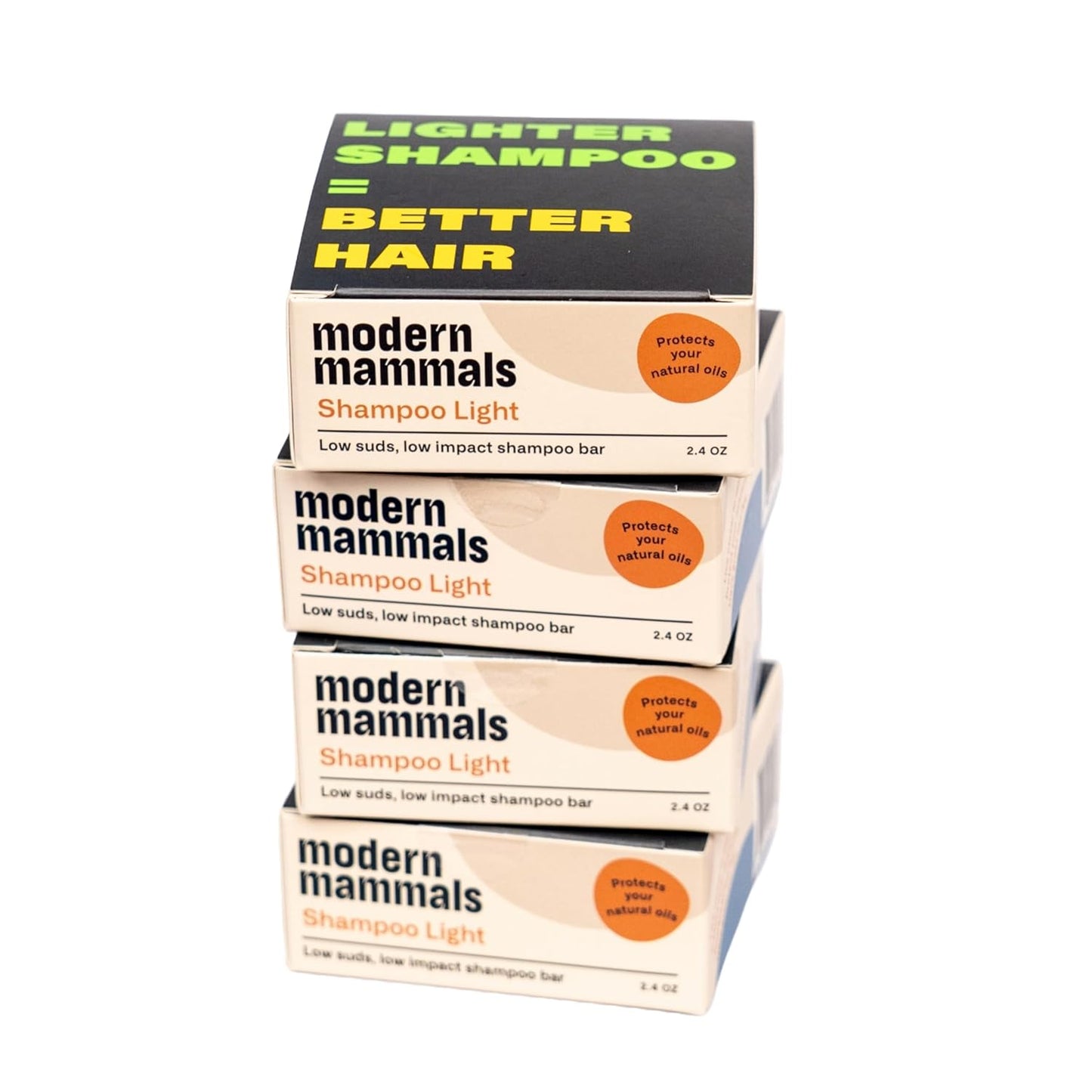 Modern Mammals Light Shampoo Bar for Gentle Hair Care