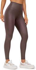 CRZ YOGA Butterluxe Womens Matte Faux Leather Leggings