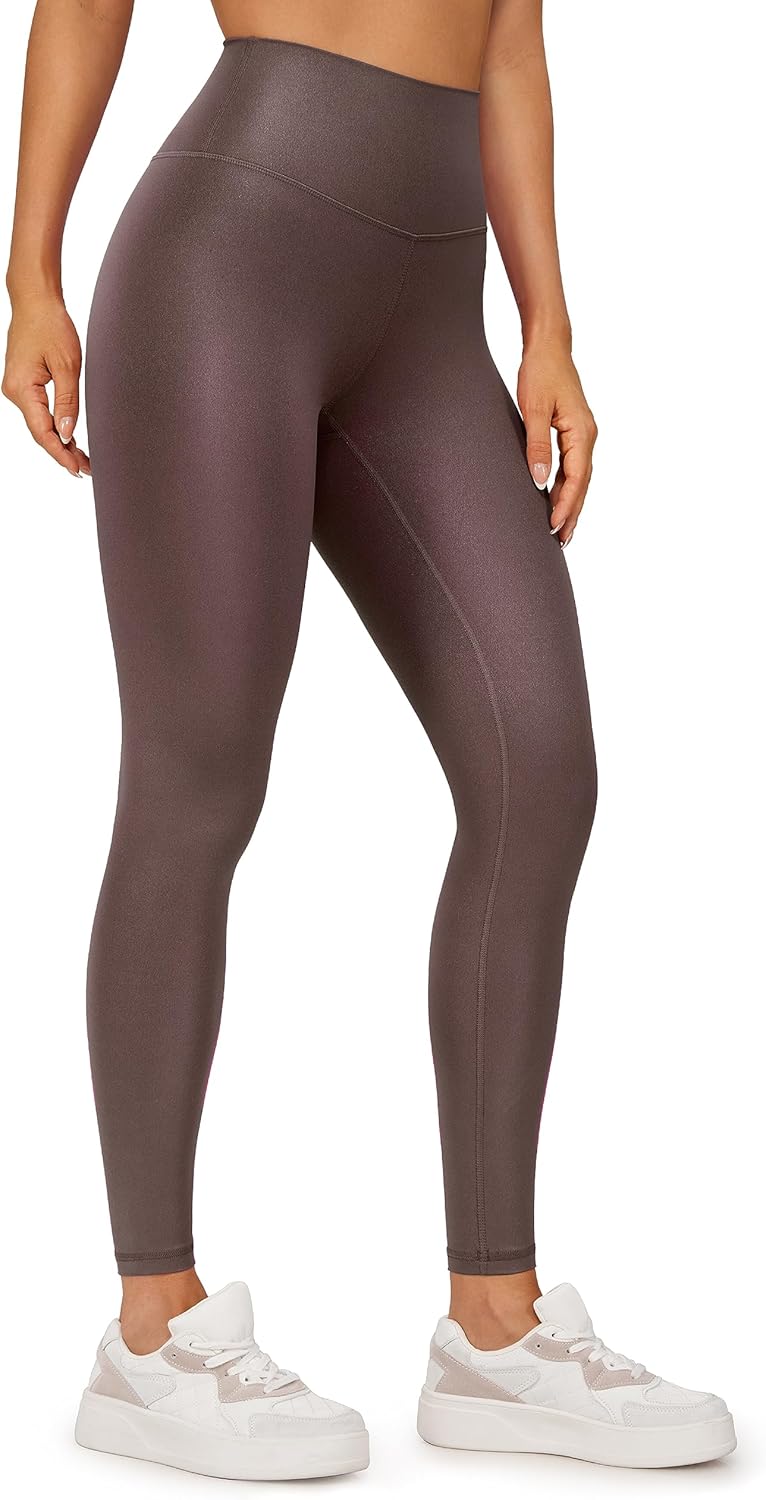 CRZ YOGA Butterluxe Womens Matte Faux Leather Leggings
