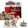 Premium Beige Chair Glides for Hardwood Floors ~ X-Protector