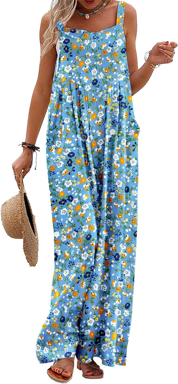 YESNO Women's Summer Casual Overalls for Boho Style Lovers