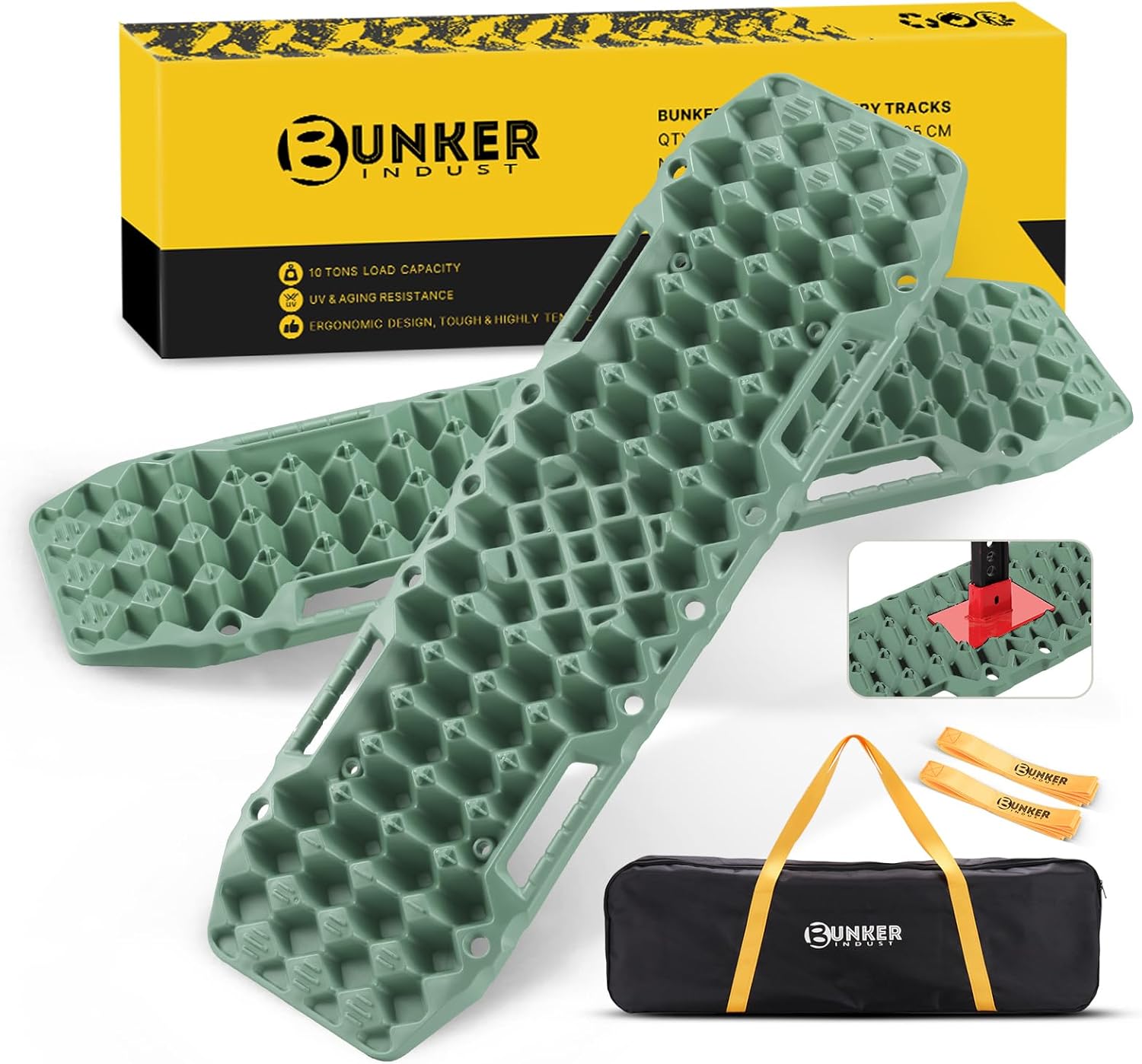Off-Road Traction Boards with Jack Base for 4X4 Recovery