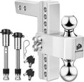 Adjustable Trailer Hitch 2-Inch Receiver with 8in Drop/Rise - Heavy