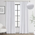 Joywell Linen 100% Blackout Curtains 84 in Length - Thermal Insulated