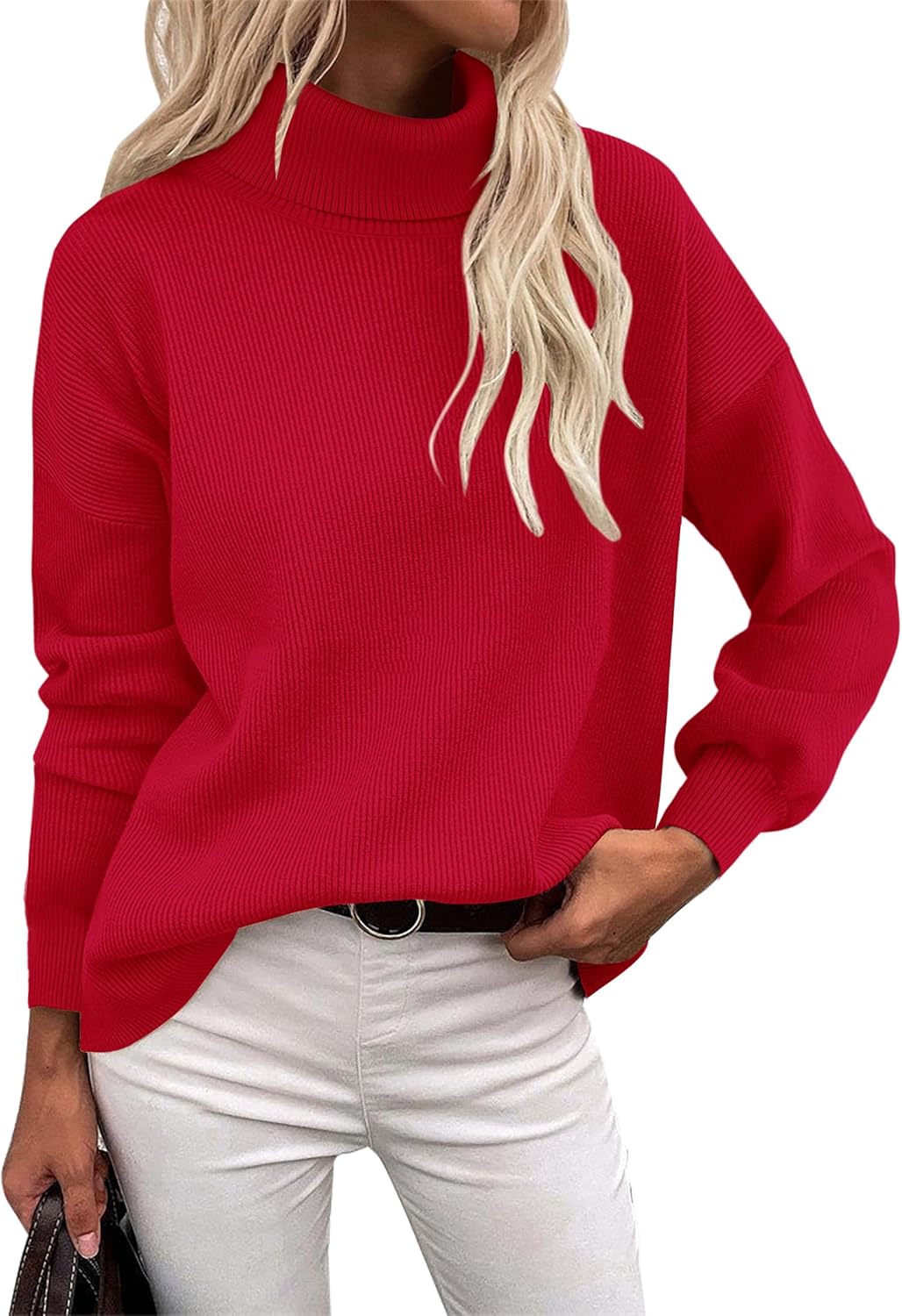 Zeagoo Women's Turtleneck Sweater for Fall Winter Fashion