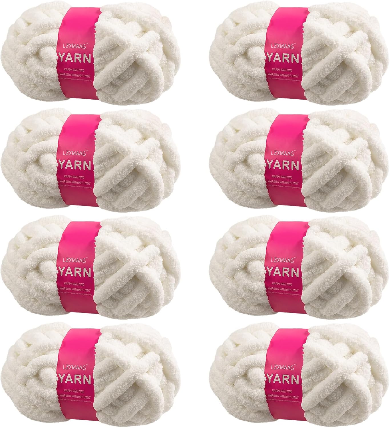 Chunky Yarn for Hand Knitting and Blankets - Super Soft Jumbo