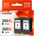 260XL Black Compatible Ink Cartridges Replacement - High Yield 2 Pack