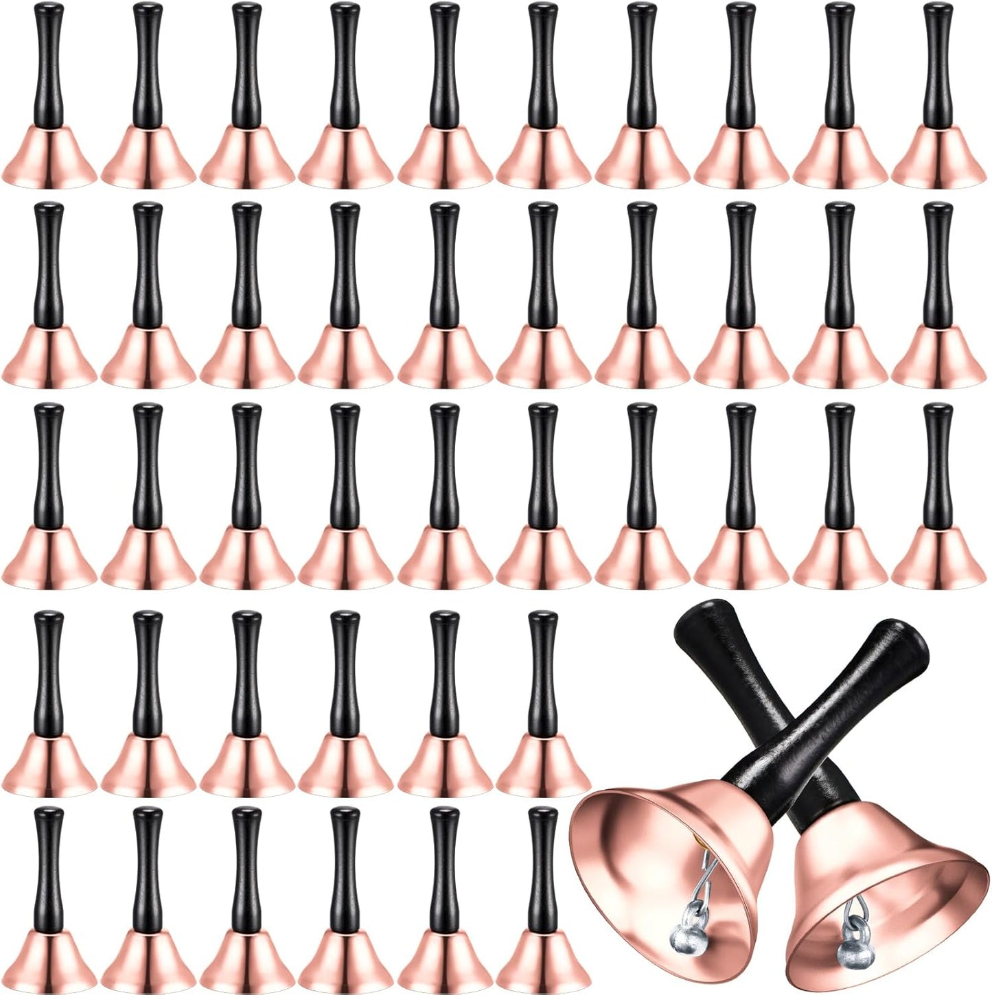 Yeshone 50 Pcs Loud Hand Bell Set for Weddings and Events