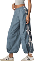 Parachute Pants for Women High Waist Cargo Trousers - Versatile Style