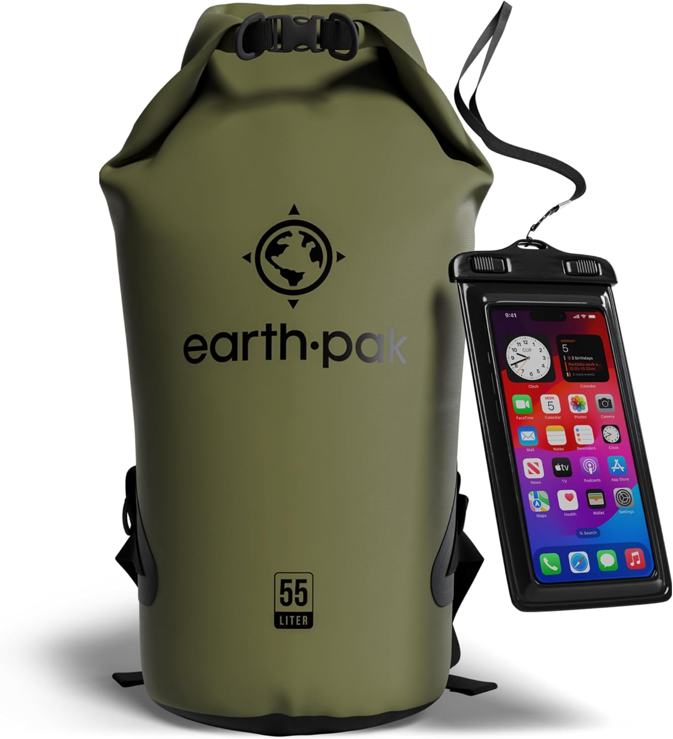 Earth Pak Waterproof Dry Bag - Reliable Gear Protection for Kayak