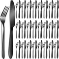 Nuenen 50 Piece Stainless Steel Forks and Knives Set - Durable