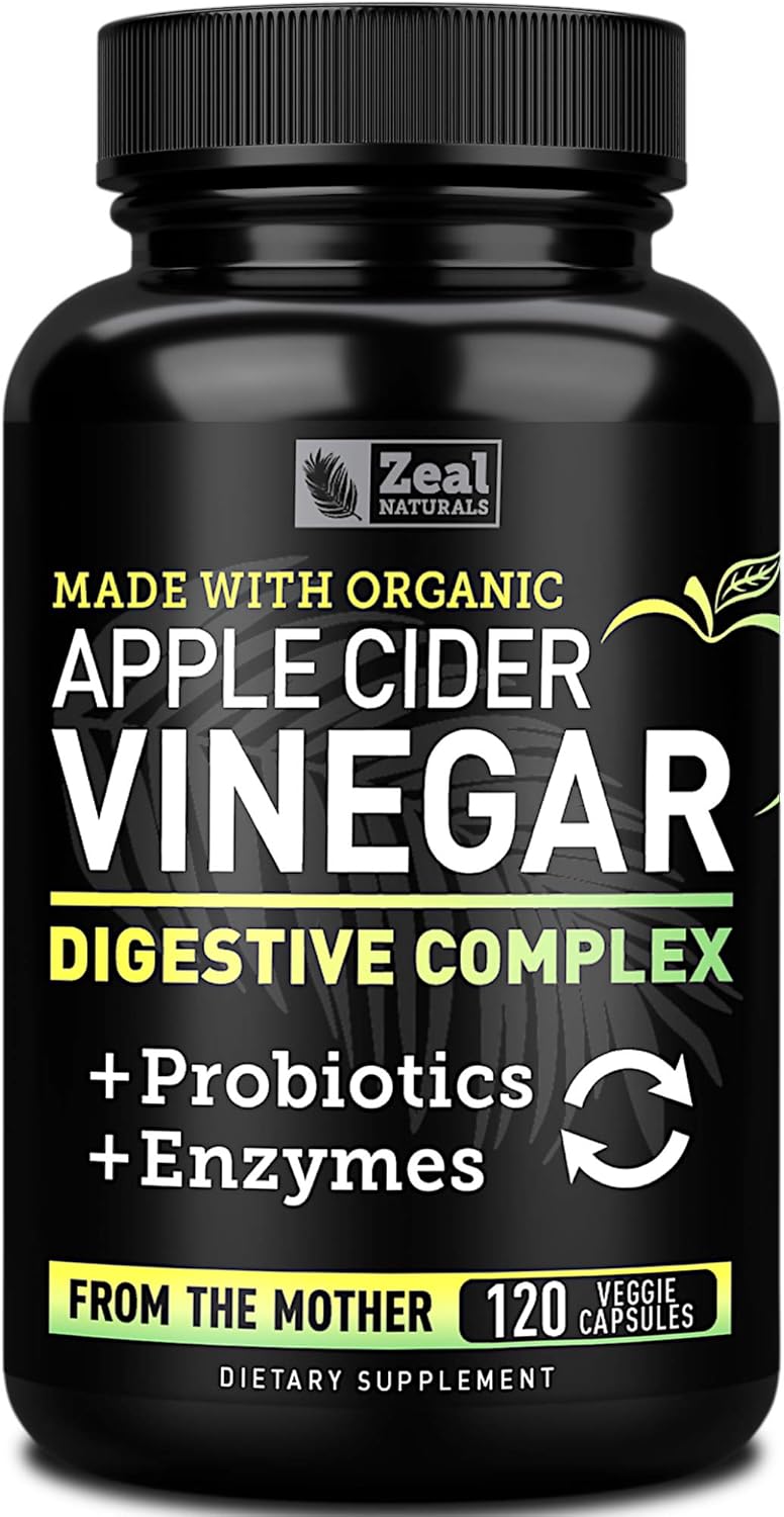 Organic ACV Capsules + Enzymes for Gut Health