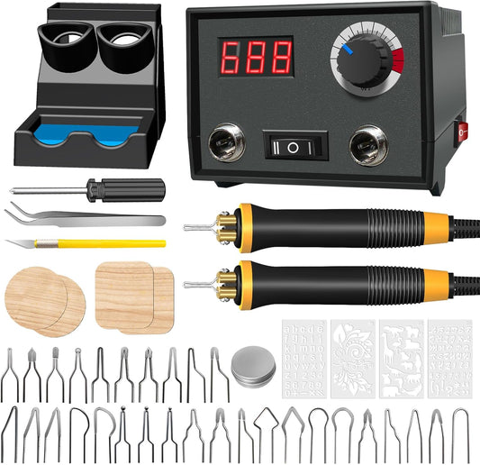 Digital Adjustable Temperature Wood Burning Tool for Artistry