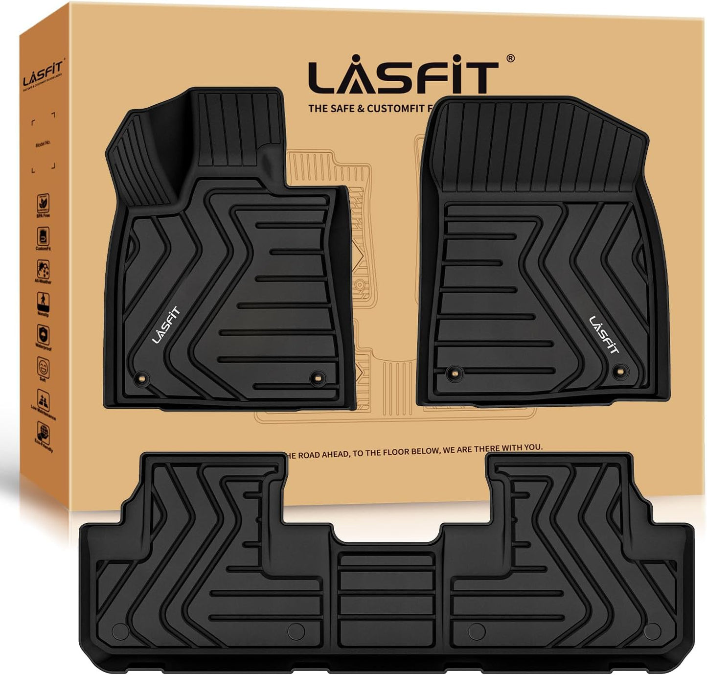 Custom Fit LASFIT Floor Mats for Lexus RX 2016-2022 Models