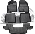 VIWIK Floor Mats for Ford Explorer 7 Seat 2015-2019 - All-Weather TPE