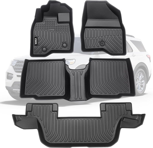 VIWIK Floor Mats for Ford Explorer 2015-2019, Custom Fit