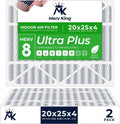 20x25x4 Air Filter Replacement 2-Pack - MERV 8 Performance