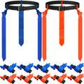 12 Players Flag Football Belts and 36 Flags - Adjustable Team Set