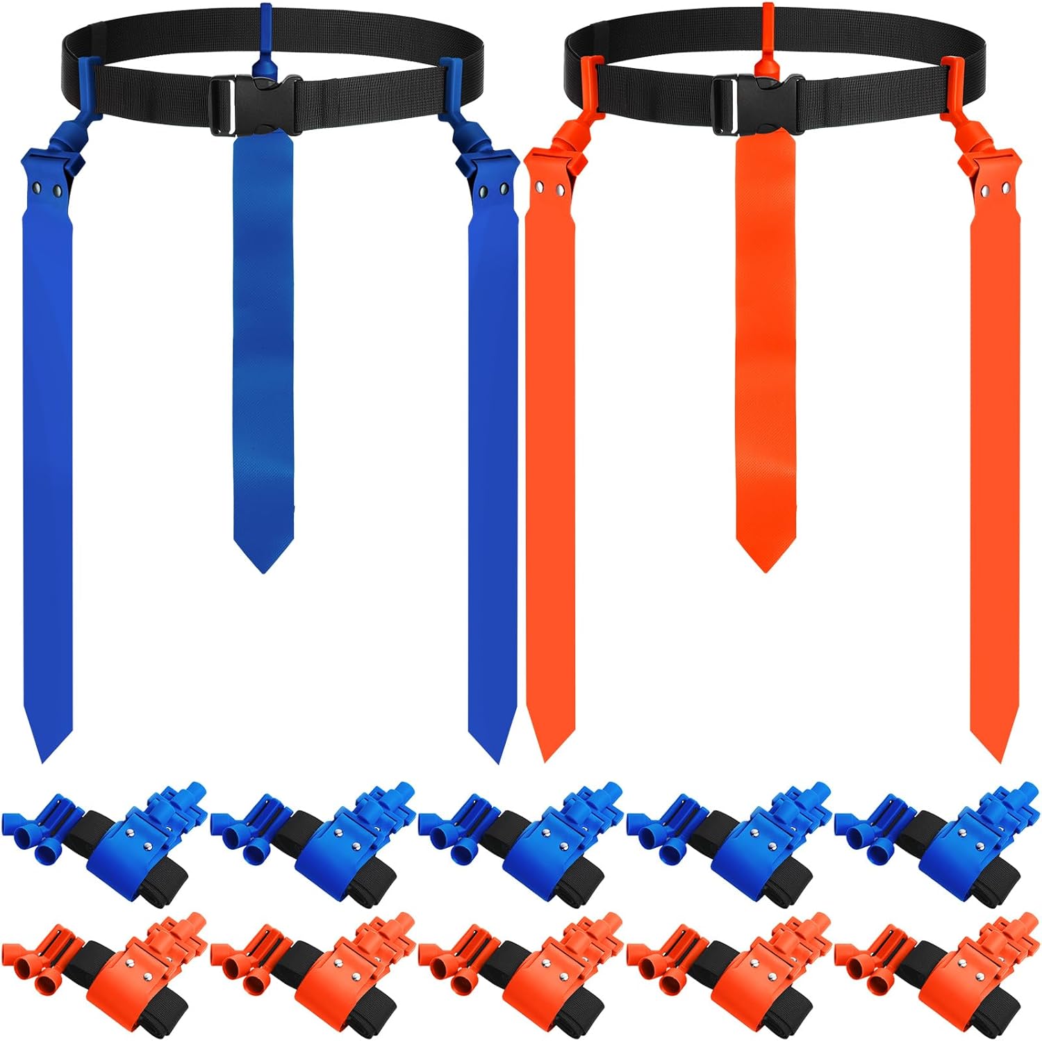 Hungdao 12 Players Flag Football Belts for Team Training Events
