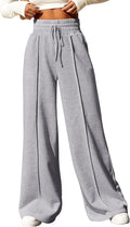 Womens Wide Leg Sweatpants High Waisted Lounge Joggers - Comfy Fit