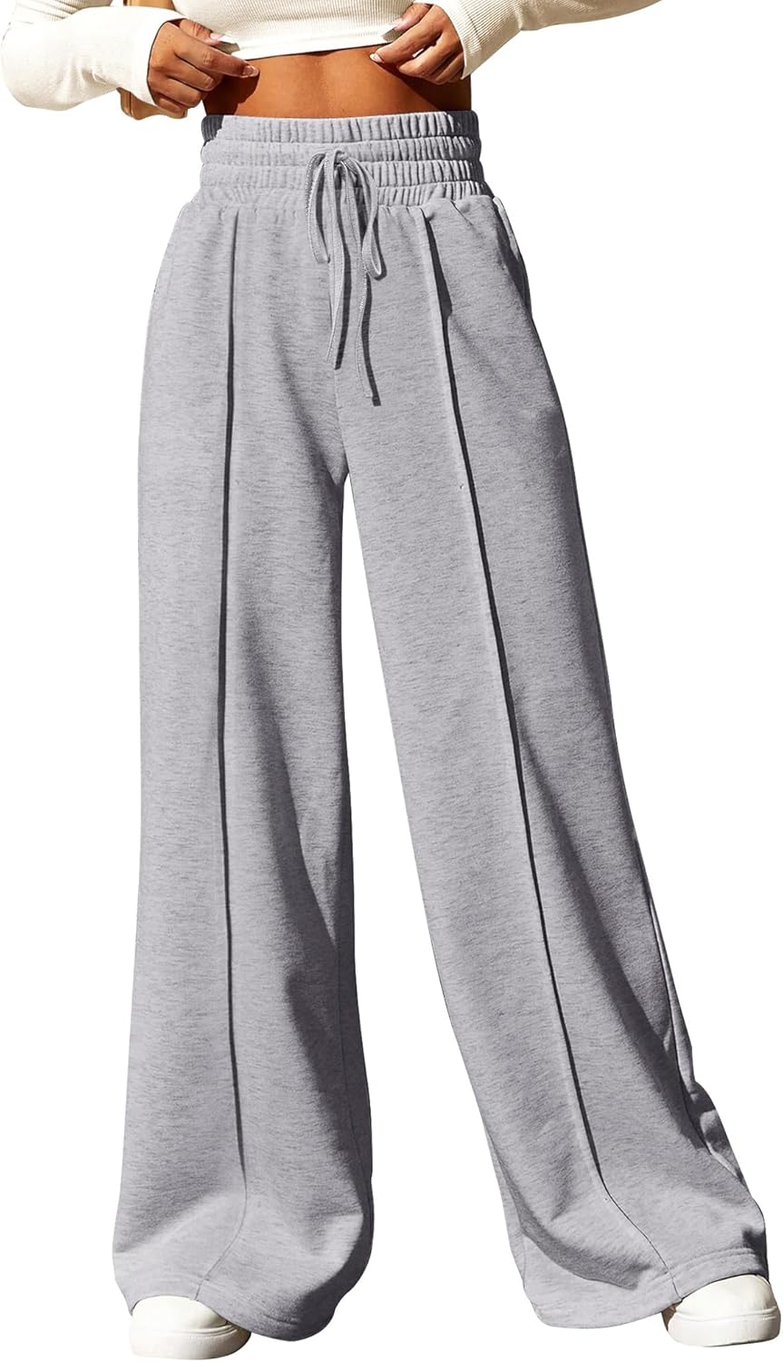 BTFBM Womens Wide Leg Sweatpants Comfy Casual Joggers Pants