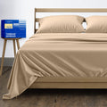 Egyptian Queen Size Cotton Bed Sheets Set 1000 TC - Taupe