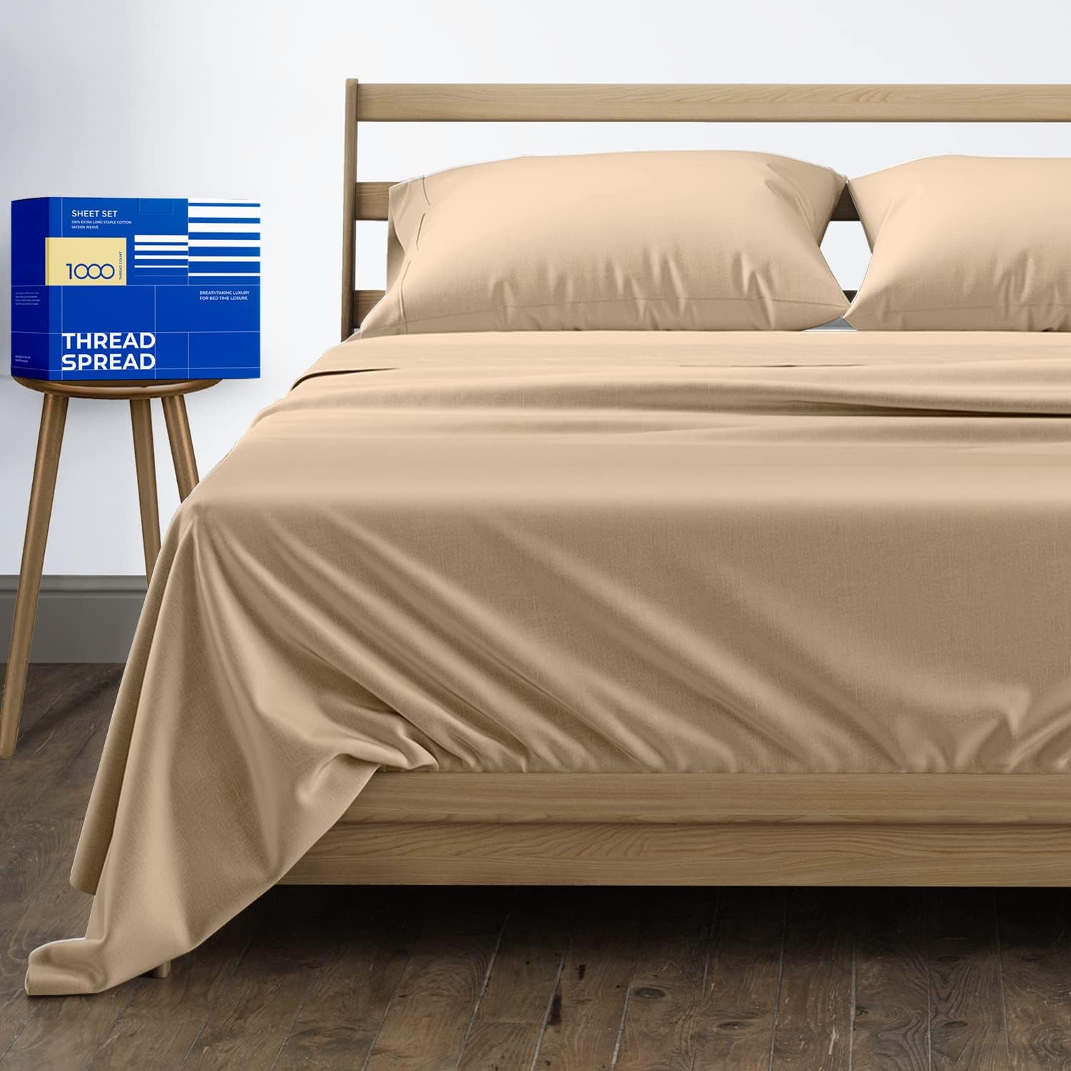 Luxurious Egyptian Cotton Queen Size Bed Sheets Set for Comfort