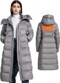 Women's Winter Full Length 800 Fill Duck Down Coat for Comfort