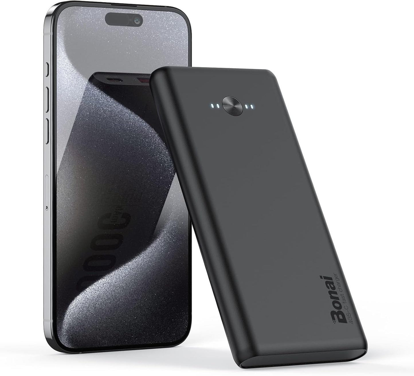 BONAI 10000mAh Slim Power Bank - Fast Charging USB-C - Portable & Versatile