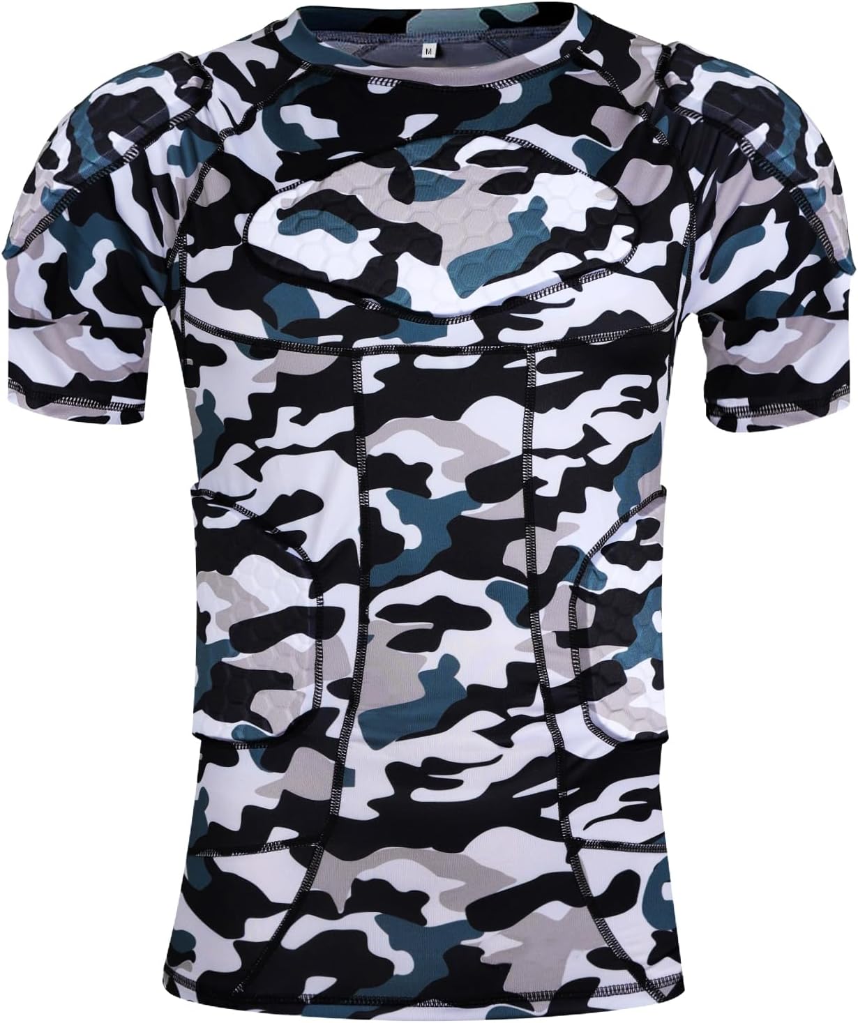 Eicolorte Men Padded Protective Shirt for Ultimate Chest Safety