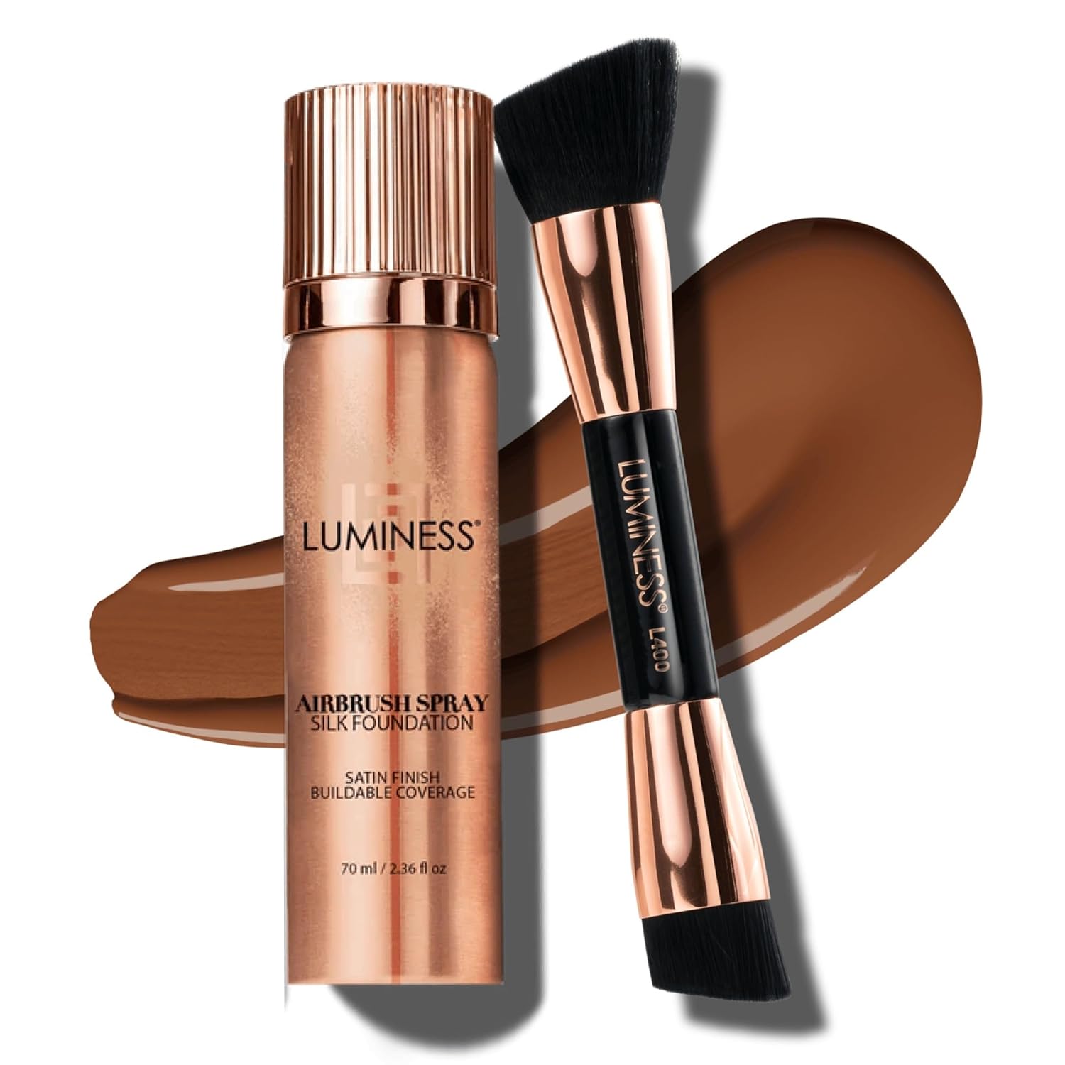 LUMINESS Silk Airbrush Spray Foundation & Buffing Brush Kit Review