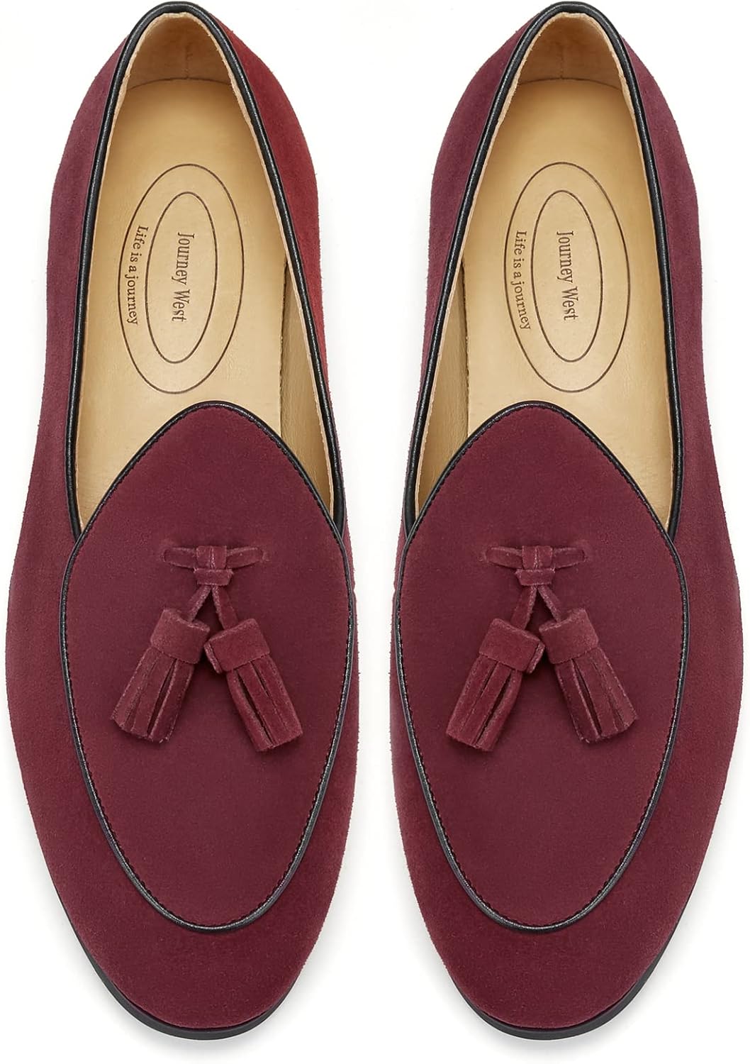 Journey West Men's Vintage Loafers - Stylish Casual Slip-ons