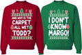 Couples Ugly Christmas Sweatshirt Sweater - Funny Holiday Pullover