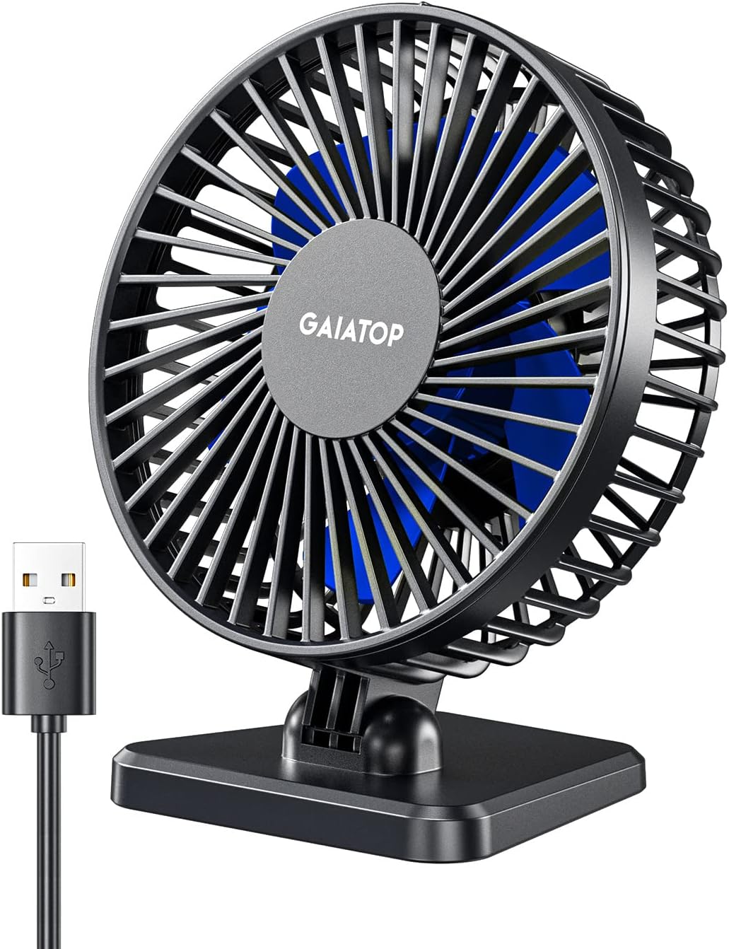 Gaiatop USB Desk Fan - Powerful Cooling on the Go!