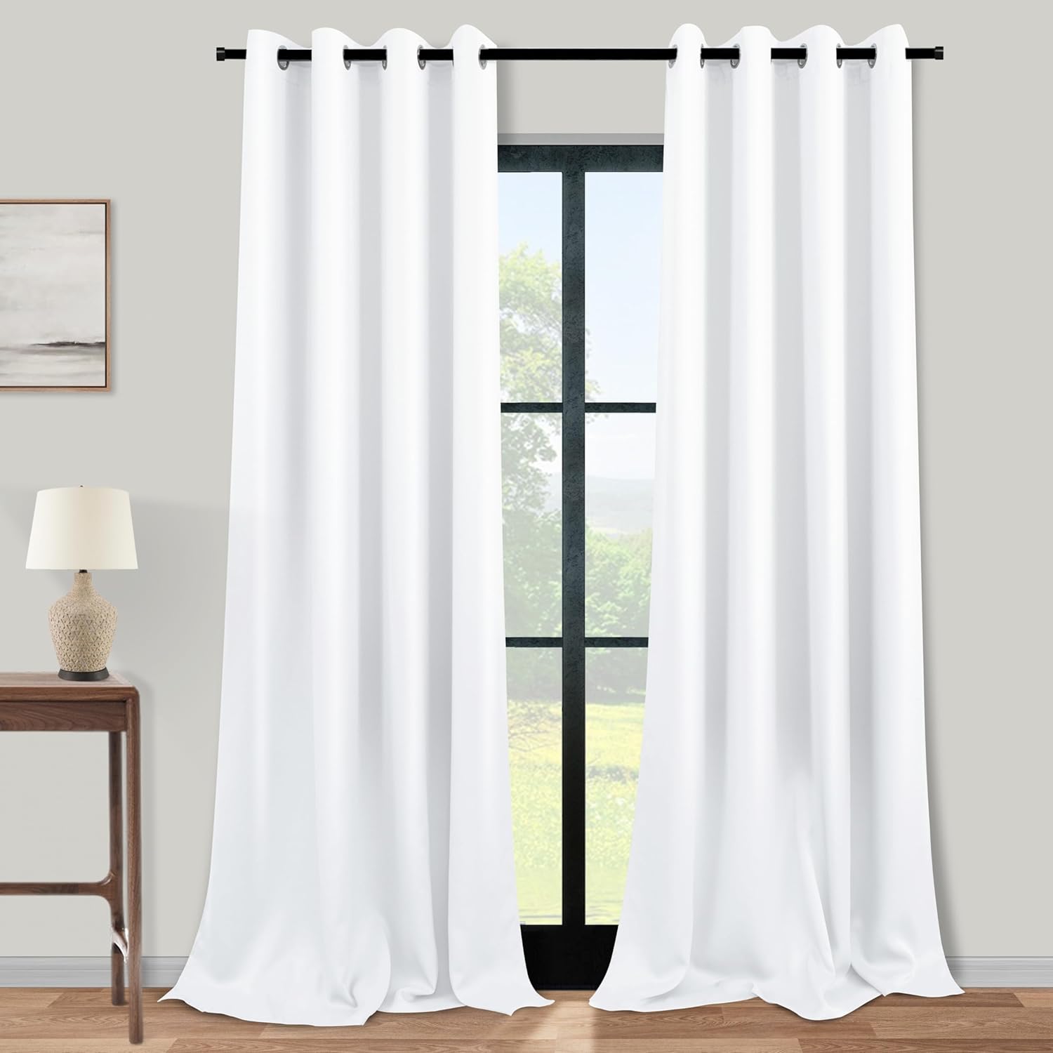 KOUFALL Room Darkening Curtains 102 Inches Long for Bedrooms